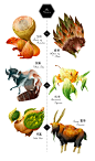 The 24 Solar Terms - Character Design : 24 solar term into animal character designs, merged with featured vegetables, fruits, or weather changes.2014