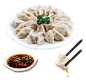 创意手工饺子促销海报模板