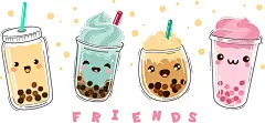 创意矢量奶茶元素