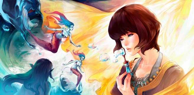 动画插画_Blow of Diva_翼狐...