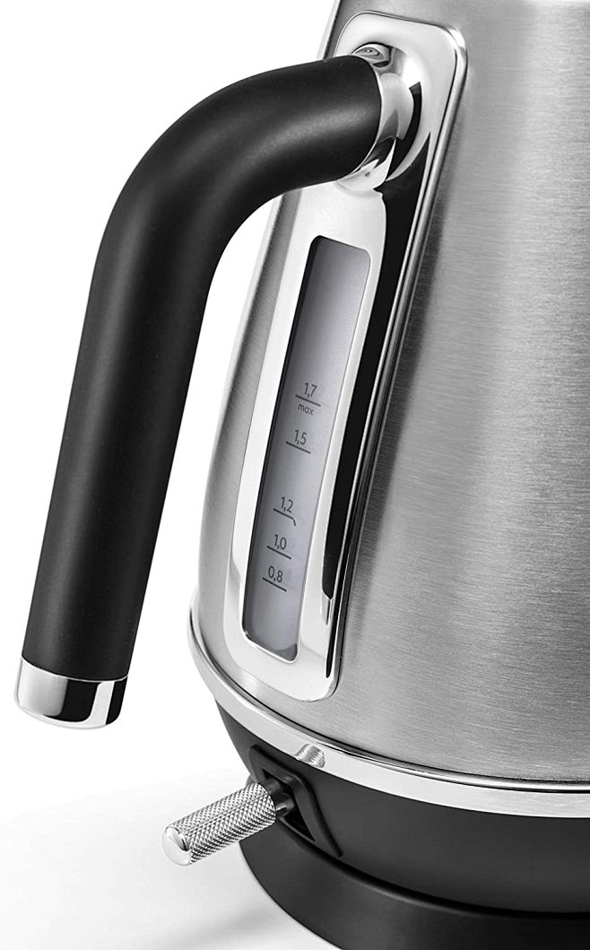 De'Longhi Distinta X Design 1.7L Rapid Boil Metal Kettle, Stainless