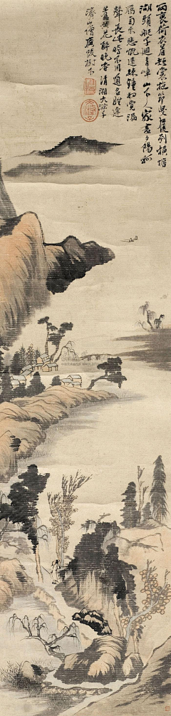 草堂话旧（采集到国画（清。石涛）一