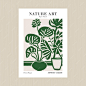 Retro Botanical Poster Print