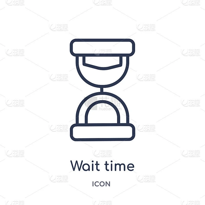 Linear wait time icon from Delivery and logistics 素材-花瓣网