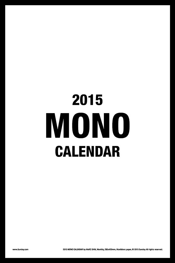 2015 MONO CALENDAR |...