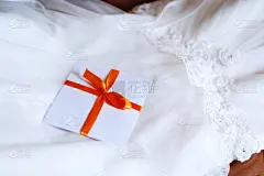 大特写,连衣裙,婚礼,请柬,贺卡,留白,水平画幅,结婚请柬,特写,信封