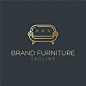 Plantilla de logotipo de muebles de lujo | Vector Premium