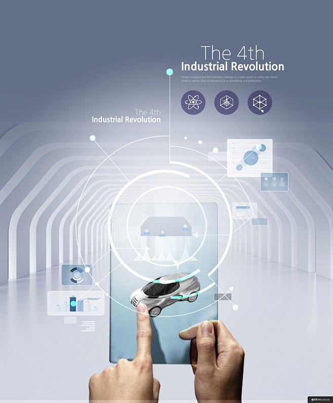 无人机机器手臂智能机器人高科技企业海报ai人工智能智能科技广告海报