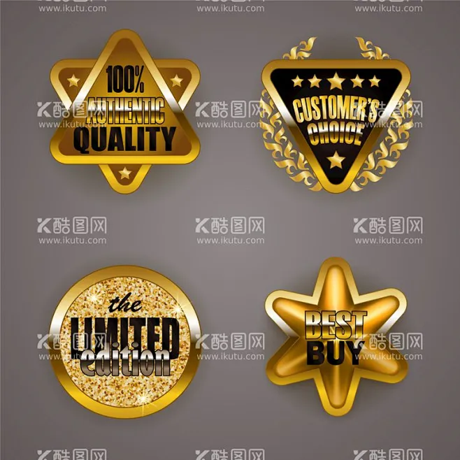 勋章设计 - 源文件下载【酷图网】优良品质,高质量标签,品质保证,质量保证,优质标签,徽标徽章标帖,标志图标,标签,勋章-花瓣网