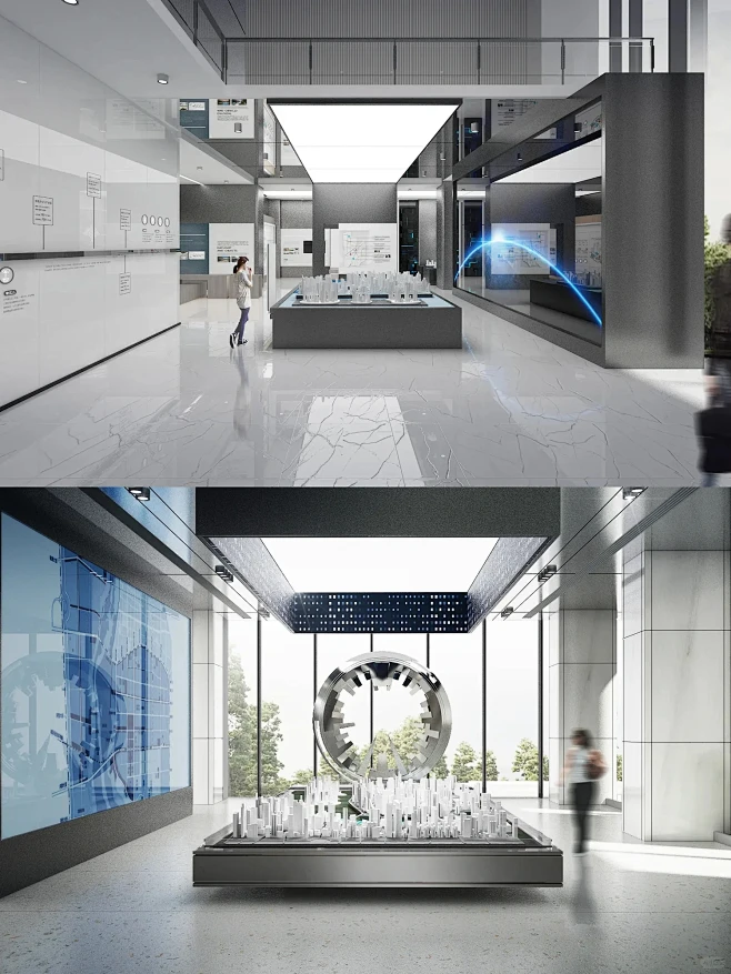某上市建筑集团展厅设计 | 案例分享-花瓣网