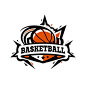 Premium Vector | Basketball swoosh logo