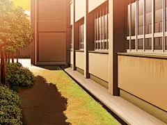 卡通日系动漫教室学校场景背景图 绘画插画手绘上色临摹参考素材 (294)