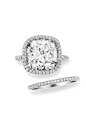Brides: Harry Winston. Cushion-cut micropav� engagement ring, price upon request, Harry Winston