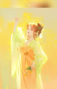 光影速涂过程#板绘插画 #古风少女 #寻找小红书绘画大神 #速涂 - 小红书