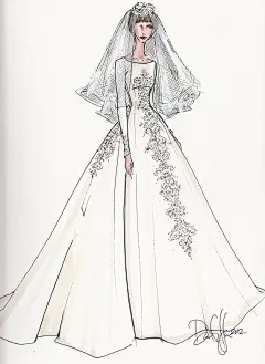 绘画 手绘 插画手绘 手稿 插画 手绘婚纱…_来自ELingRing的图片分享
