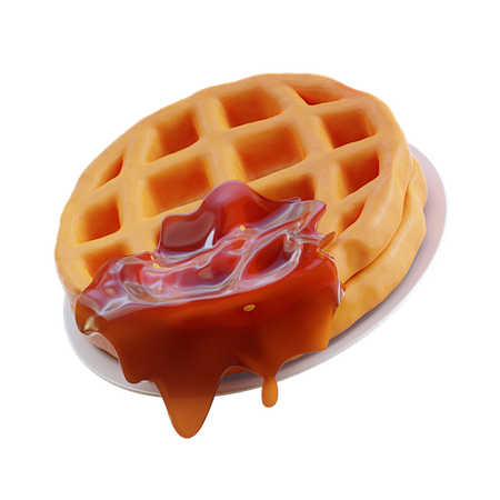 Waffle 3D Illustrati...