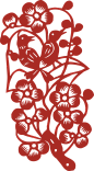 窗花 花鸟 剪纸剪影 喜庆过年 新年 素材(1177)