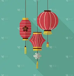 过年，净平设计配灯笼