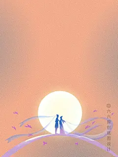 七夕高级渐变朋友圈底图|手机壁纸海报底图 - 小红书