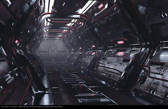 Spaceship corridor, ...