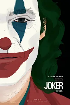 布林版插画海报《小丑》《JOK-布林