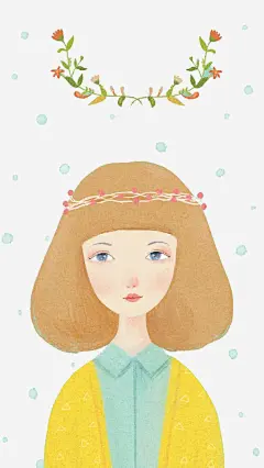 小清新手绘插画png免抠素材_新图网 https://ixintu.com 手绘 插画 漫画 青春 唯美 少女风 女生