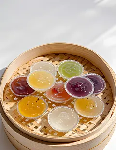 钵仔糕甜品美食摄影