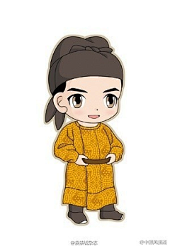 半边梦采集到古装Q版男孩女孩一起