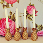 pineapple candle holders are super cute