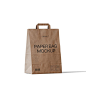 牛皮纸袋咖啡饮料食品打包袋包装logo贴图样机模板ps设计素材3534-淘宝网