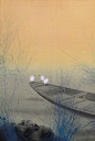 “对潇潇暮雨洒江天，一番洗清秋” |  菱田春草（1874~1911） / 日本明治时期画家.