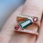 Ring w/ Green tourmaline