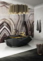 Maison Valentina | Luxury Bathrooms. See more texture inspirations at http://www.brabbu.com/en/all-products.php #LivingRoomFurniture, #ModernHomeDécor, #MarbleDécorIdeas