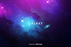 银河系抽象背景插画设计素材