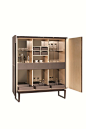 Highboard with drawers FIDELIO | Highboard by Poltrona Frau