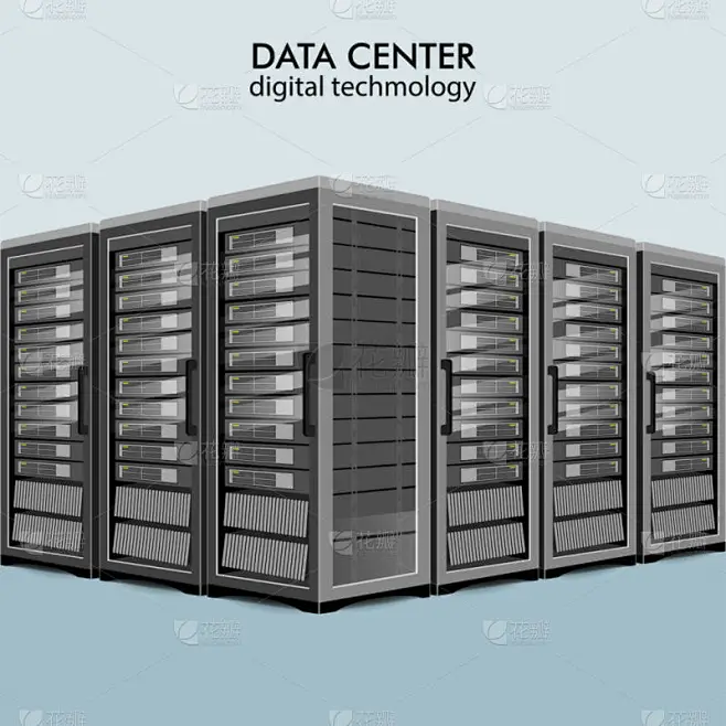 Network servers computer hardware technology decor图片_其他-图片图片素材-花瓣网