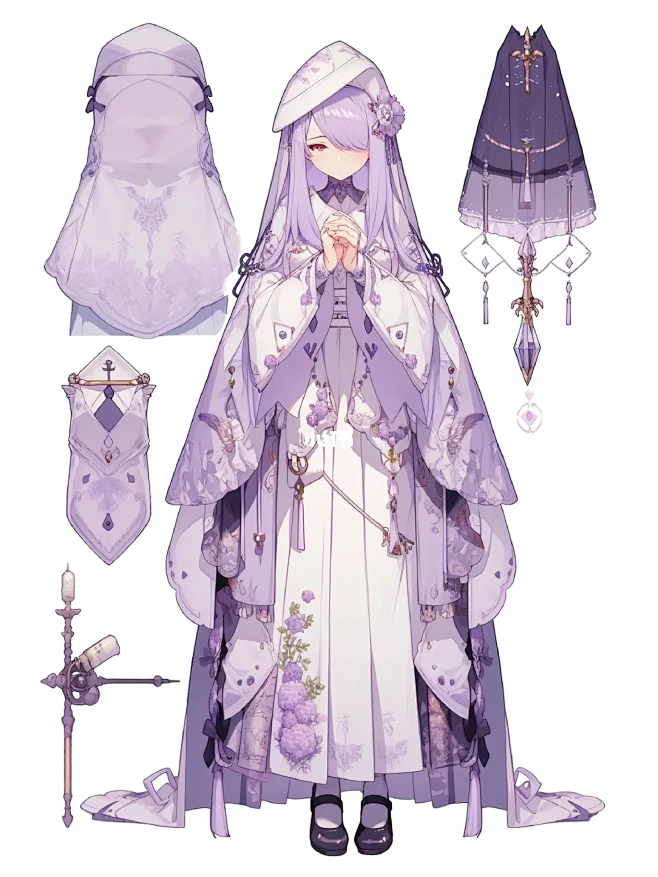 韵美人系列华服4p｜端庄优雅紫色合集
