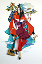 用纸来完成的艺术作品.Morgana Wallace is a Canadian artist that creates colorful three-dimensional illustrations using layers of cut paper with additional details added in watercolor and gouache.
