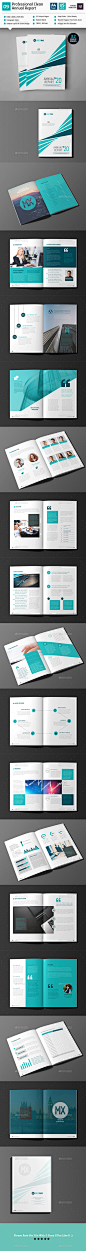 Clean Annual Report Template_V9 - Brochures Print Templates