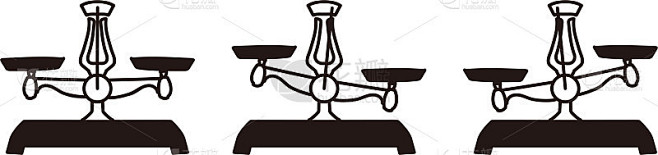Balance, scale, image illustration to compare