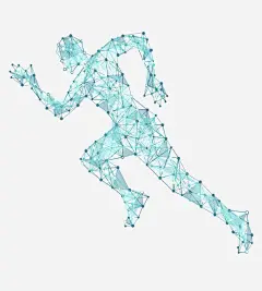 蓝色炫酷线条科技人物插画免抠png素材_新图网ixintu.com