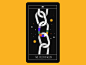 Tarot-o-bot | The Blockchain & The Gatekeeper tarotobot tarot card key blockchain chain contrast vector loop color character shapes motion graphics motion illustration gif animation illo