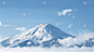 风光通用合成朦胧雪山顶背景图片素材