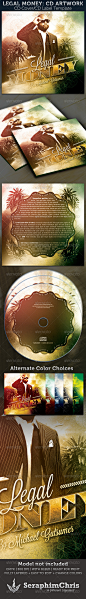 Legal Money CD Cover Artwork Template光盘盒装素材设计源文件-淘宝网