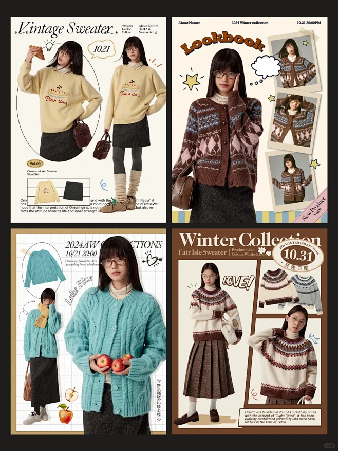 look book 版式设计 05 - 小红书-花瓣网