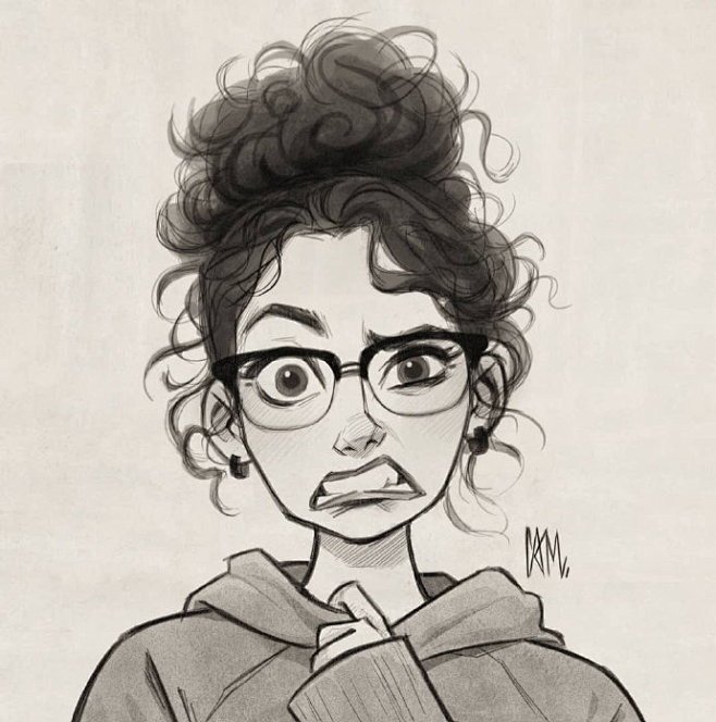 cameronmark笔下的速写表情夸张又丰富非常适合临摹学习