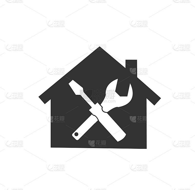 家庭维修图标矢量