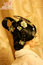 【火玥】BJD 古装假发造型盘发 展示（女）——凝•青玉 out-淘宝网