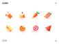 food icons food lollipops biscuits w 