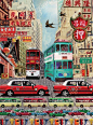 复古怀旧风的香港海报设计图片